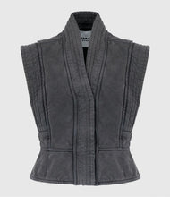 Charger l&#39;image dans la galerie, Isabel Marant Etoile Gilet Norah Faded Black