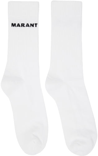 Isabel Marant Chaussettes Dawi White