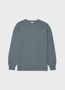 Sunspel Pull en Laine d'Agneau Smoke Green