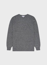 Charger l&#39;image dans la galerie, Sunspel Pull en Laine d&#39;Agneau Mid Grey