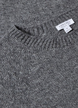 Charger l&#39;image dans la galerie, Sunspel Pull en Laine d&#39;Agneau Mid Grey