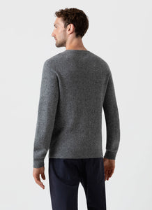 Sunspel Pull en Laine d'Agneau Mid Grey