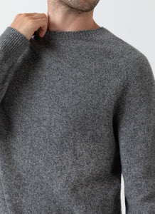 Sunspel Pull en Laine d'Agneau Mid Grey