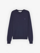 Charger l&#39;image dans la galerie, Maison Kitsuné Pull Bold Fox Head Patch Ink Blue