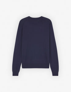 Maison Kitsuné Pull Bold Fox Head Patch Ink Blue