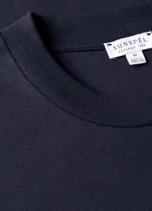 Sunspel T-Shirt en Coton Supima Navy