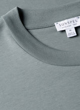 Charger l&#39;image dans la galerie, Sunspel T-Shirt en Coton Supima Smoke Green