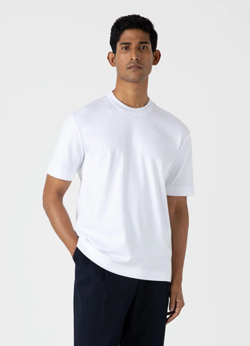 Sunspel T-Shirt en Coton Supima White