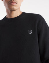 Charger l&#39;image dans la galerie, Maison Kitsuné Pull Lambswool Bold Fox Head Patch Black