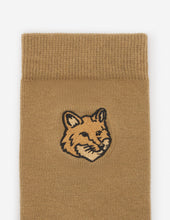 Charger l&#39;image dans la galerie, Maison Kitsuné Chaussettes Bold Fox Head Chino Beige