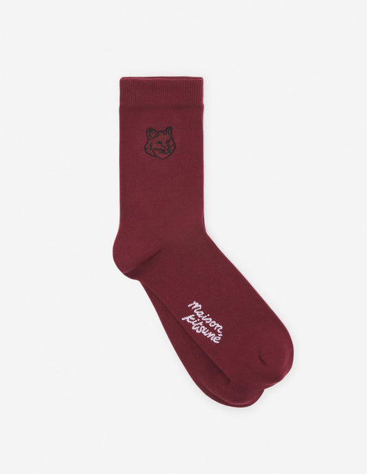 Maison Kitsuné Chaussettes Bold Fox Head Redstar