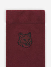 Charger l&#39;image dans la galerie, Maison Kitsuné Chaussettes Bold Fox Head Redstar