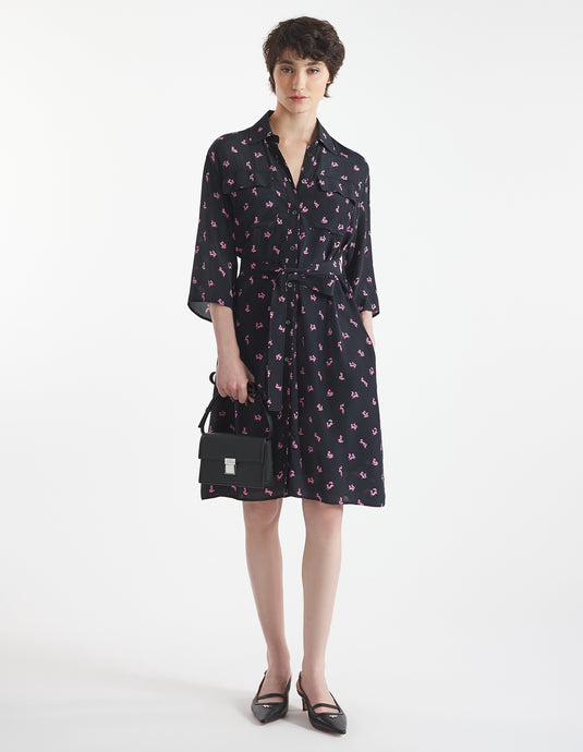 Maison Kitsuné Robe Fancy Fox Black