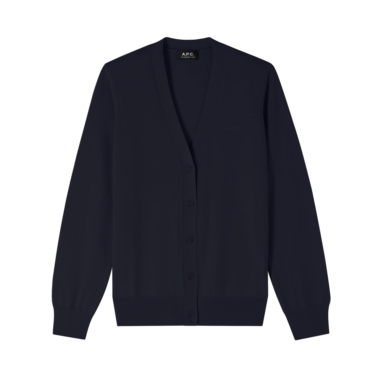 A.P.C. Cardigan Salome Logo Dark Navy