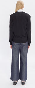 A.P.C. Cardigan Salome Logo Dark Navy