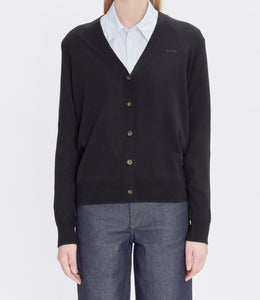 A.P.C. Cardigan Salome Logo Dark Navy