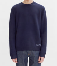 Charger l&#39;image dans la galerie, A.P.C. Pull Edward en Laine Dark Navy