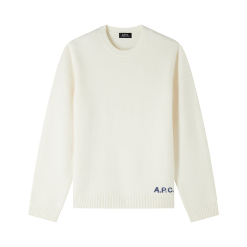 A.P.C. Pull Edward en Laine Ecru