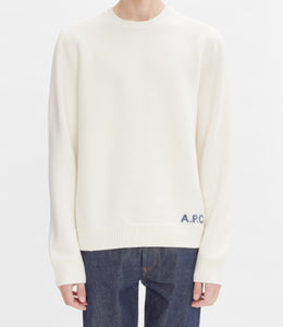 A.P.C. Pull Edward en Laine Ecru