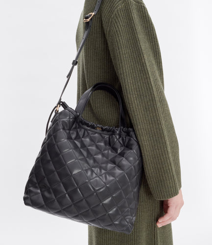 A.P.C. Sac Shopper Ninon Matelassé Noir