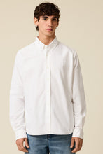 Charger l&#39;image dans la galerie, AMI Chemise Classique Ami de Coeur Oxford Tonal Blanc