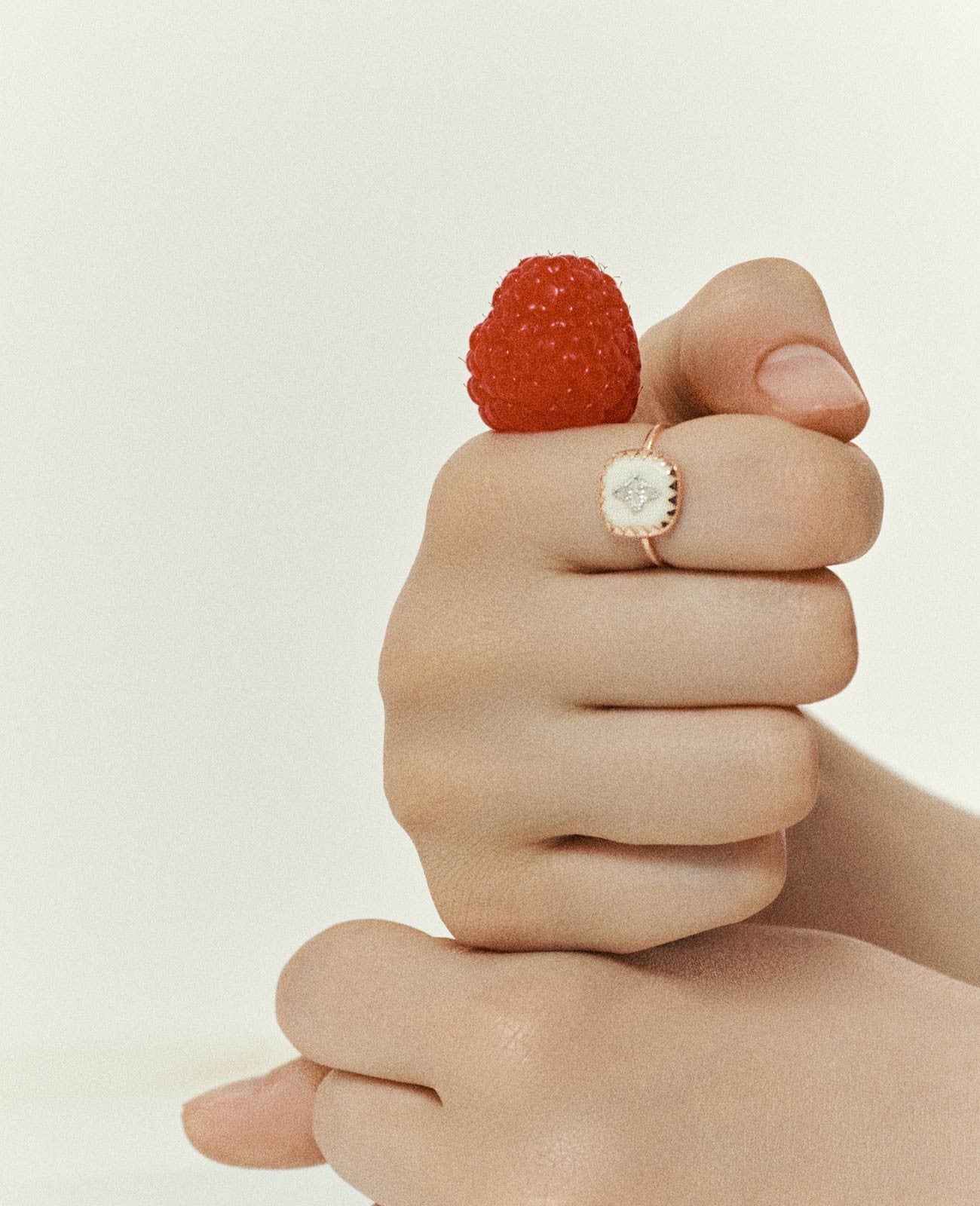 Pascale Monvoisin Bague Pierrot Blanc