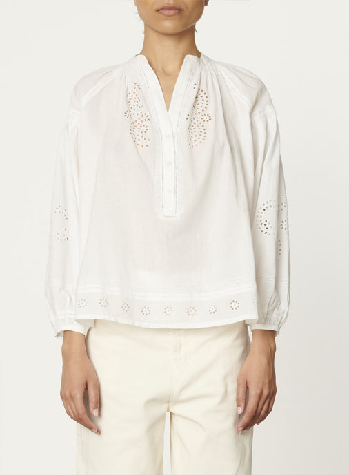 Vanessa bruno Blouse Nipoa en Coton Blanc