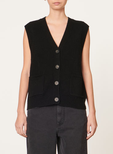 Vanessa bruno Gilet Dashley en Laine Noir