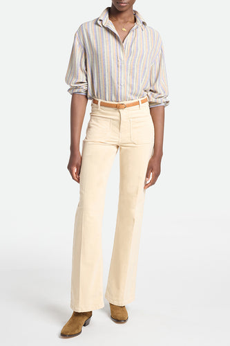 Vanessa bruno Pantalon Dompay en velours Beige