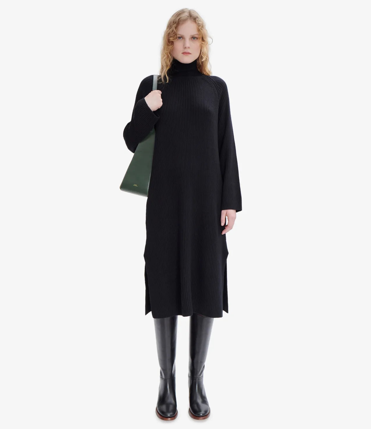 A.P.C. Robe Prisca en Laine Dark Navy