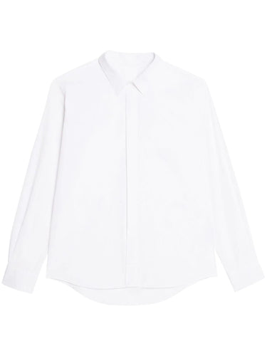 AMI Chemise Tonal Ami de Coeur Popeline Blanc