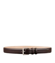 Charger l&#39;image dans la galerie, A.P.C. Ceinture Paris en cuir Marron Foncé