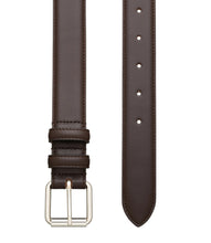 Charger l&#39;image dans la galerie, A.P.C. Ceinture Paris en cuir Marron Foncé